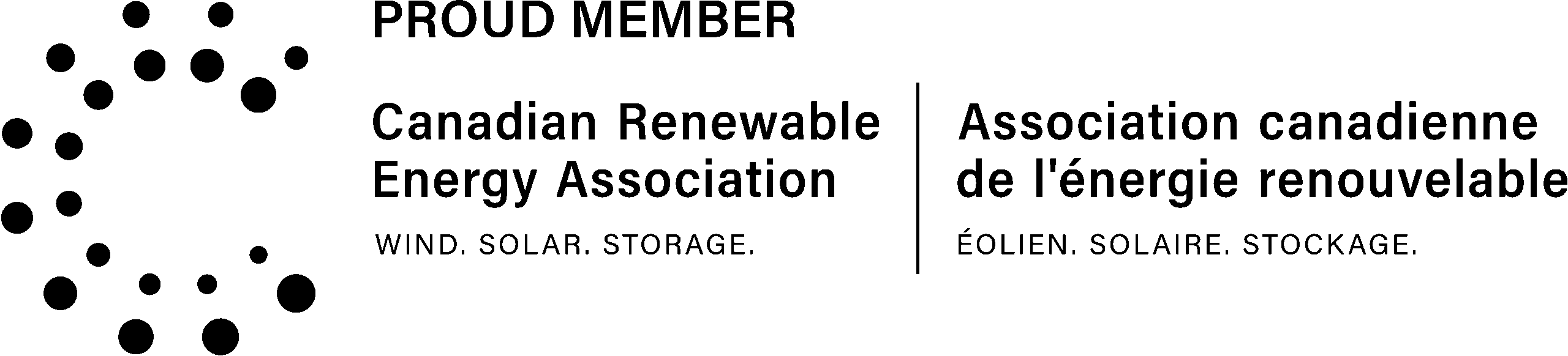 CanREA Logo Proud Member English BW